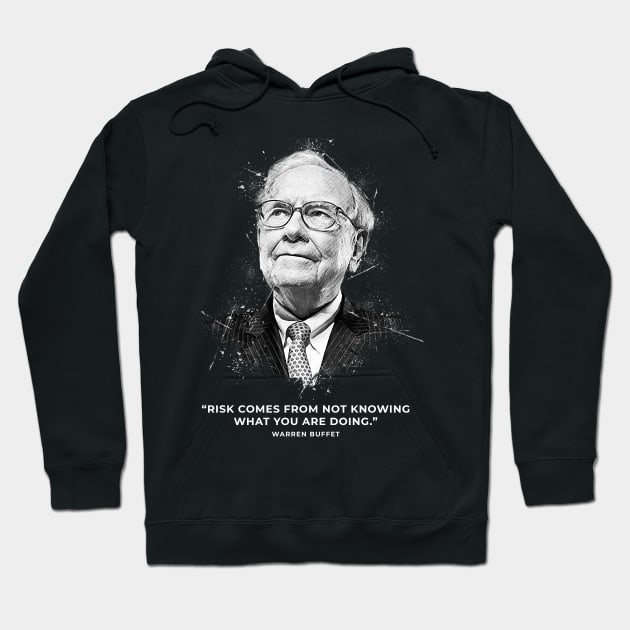 Warren Buffett Hoodie by Creativedy Stuff